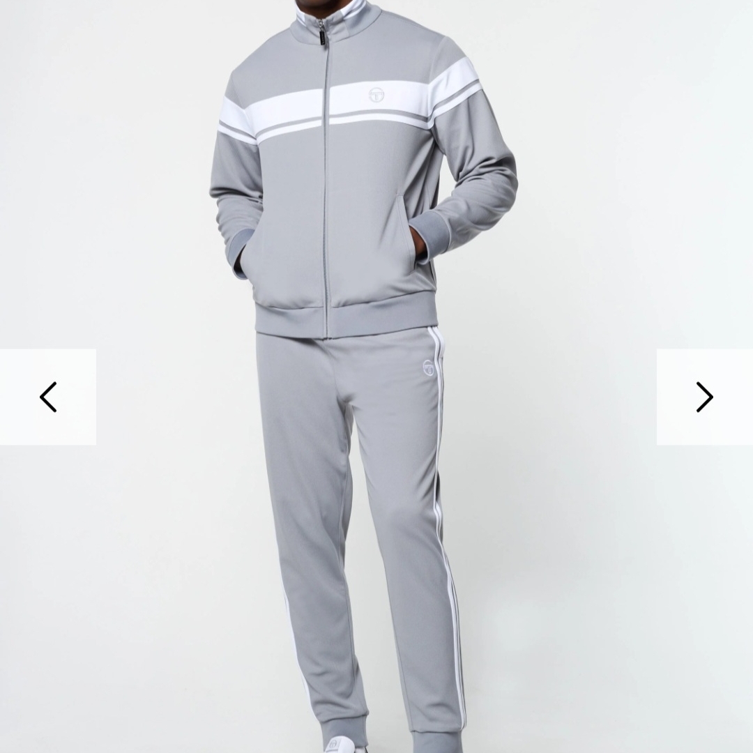 Sergio Tacchini Gray And White Tracksuit